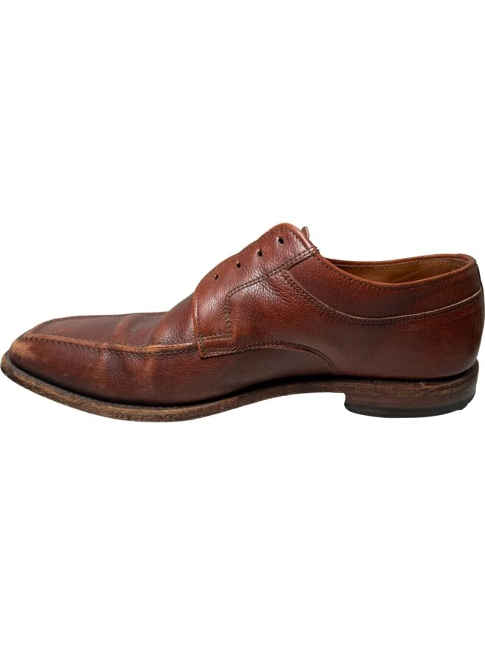 Allen Edmonds Jackson derby shoes Mens Calf Leather Sz US 9.5 D Chili Brown